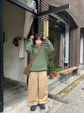 [unisex] Ponko over cable knit