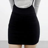 (1+1) Noet Button T-Shirt + Strap Skirt Set