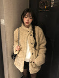 [MADE/Quilted Lining] Manu Fluffy Fur Half Quilting Coat