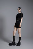 Line Mesh Knit Top