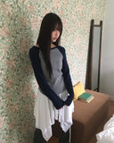 Been Color Matching Brushed Raglan T-shirt