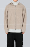 Bed Hood Knit Zip up