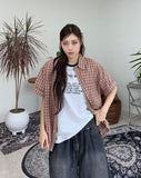 Kabi Seersucker Check Shirt