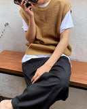Mix two-tone vest