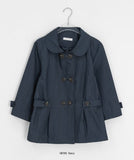 Yukomi Three Quarter Button Nylon Double Jacket