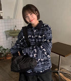 [unisex] Pikuni Nordic Fleece Collar Over Sweatshirt