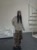 Space Damage Cable Knit
