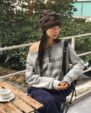 Corem star knit long beanie