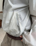 Ruen Diagonal Zipper Summer Windbreaker