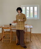 Wider check classic shirt