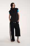 trench high neck vest