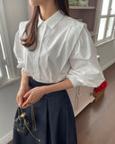 Laty Round Ribbon Cardigan