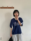 Goodbat color matching printing nylon short sleeve tee