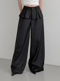 Ella Button Flare Skirt Pants