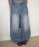 [MADE] Nealon Cut Rivet Wide Denim Pants