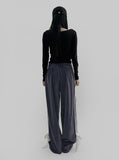 Ryochi Velvet Strap Track Pants