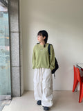 [unisex] Ruku String Banding Balloon Cargo Wide Pants