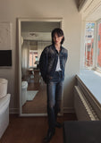 Brion crop cut denim jacket