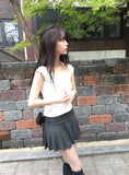 Baden Low Mini Shirring Flare Skirt