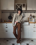 Rubin Cable Henley Neck Knit