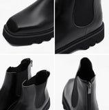 Square chelsea boots