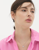 Essence Silver (W) Moissanite Band Earrings
