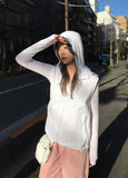 SLIM WRAP HOOD TOP