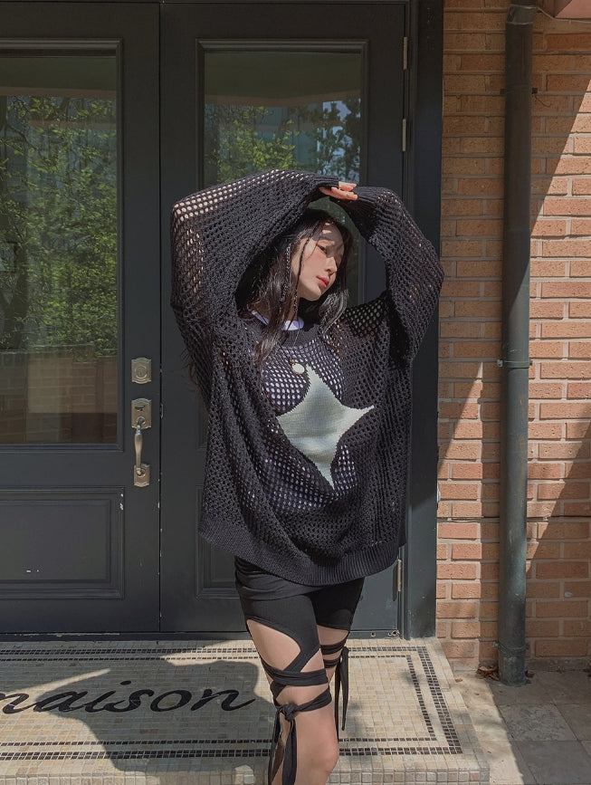 【U LAN】DIA Summer Net Knitwear U LAN (ユーラン) - ダイアサマーネットニット / DIA Summer Net
