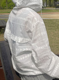 Cocktab Summer Frill Hood Zip-Up Jumper