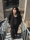 Detro Denim Track Hood Zip-Up