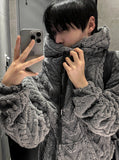 Cable Fleece Hood