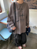 [unisex] Brand Pigment Print Long Sleeve T-Shirt