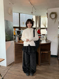 Dehena Banding Dot Velvet Skirt Pants