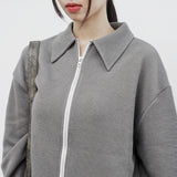 Porine Two-Way String Zip-Up