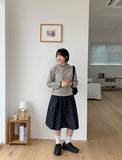 Cocuna Banding Cotton Cargo Midi Skirt