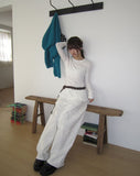 Ruer Frill Long Sleeve Layered T-Shirt