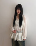 Ronew Frill Tiered Blouse