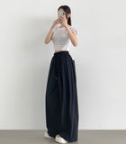 Two-way String Rustling Nylon Span Balloon Wide Banding Pants