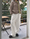 Siul Vintage Angora Striped Scarf Muffler