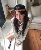 Multi-pattern leather strap pillbox ballcap