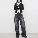 (Unisex) Liza Pocket Wide Denim Pants