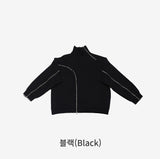 Cueen Unbalanced Zipper Sweatshirt