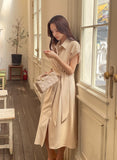 Kozel Roll-up Shirt Wrap One Piece