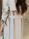 Azel Double Long Trench Coat