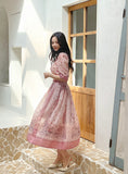 [Belt set] Ejuang Collar Puff Flare One Piece