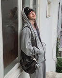 Kevin Track Hood Zip-Up
