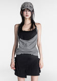 Arc Unbalanced Wrap Skirt