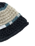 RIBBON KNITTING BUCKET HAT