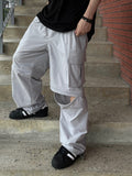Reon String Two-Way Cargo Pants (SILVER)