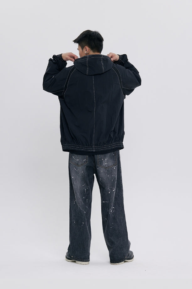 [ROMANTIC CROWN] OLD SCHOOL WINDBREAKER /追跡付 A'GEM/9 × .kom 『ROMANTIC CROWN/ロマンティック クラウン